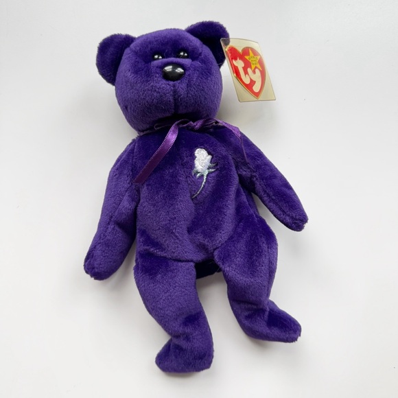 Ty Other - TY Beanie Baby Original Princess Diana 1997 TY Inc Oakbrook IL Purple Bear